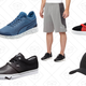 Flicker Men’s Training Pants, $23 | Ignite Sock Woven Men’s Sneakers, $50 | El Ace Core+ Men’s Sneakers, $28 | Knit Graphic Shorts, $14 | Suede Classic + Men’s Sneakers, $39 | Monochrome 110 Curve Fitted Hat, $12
